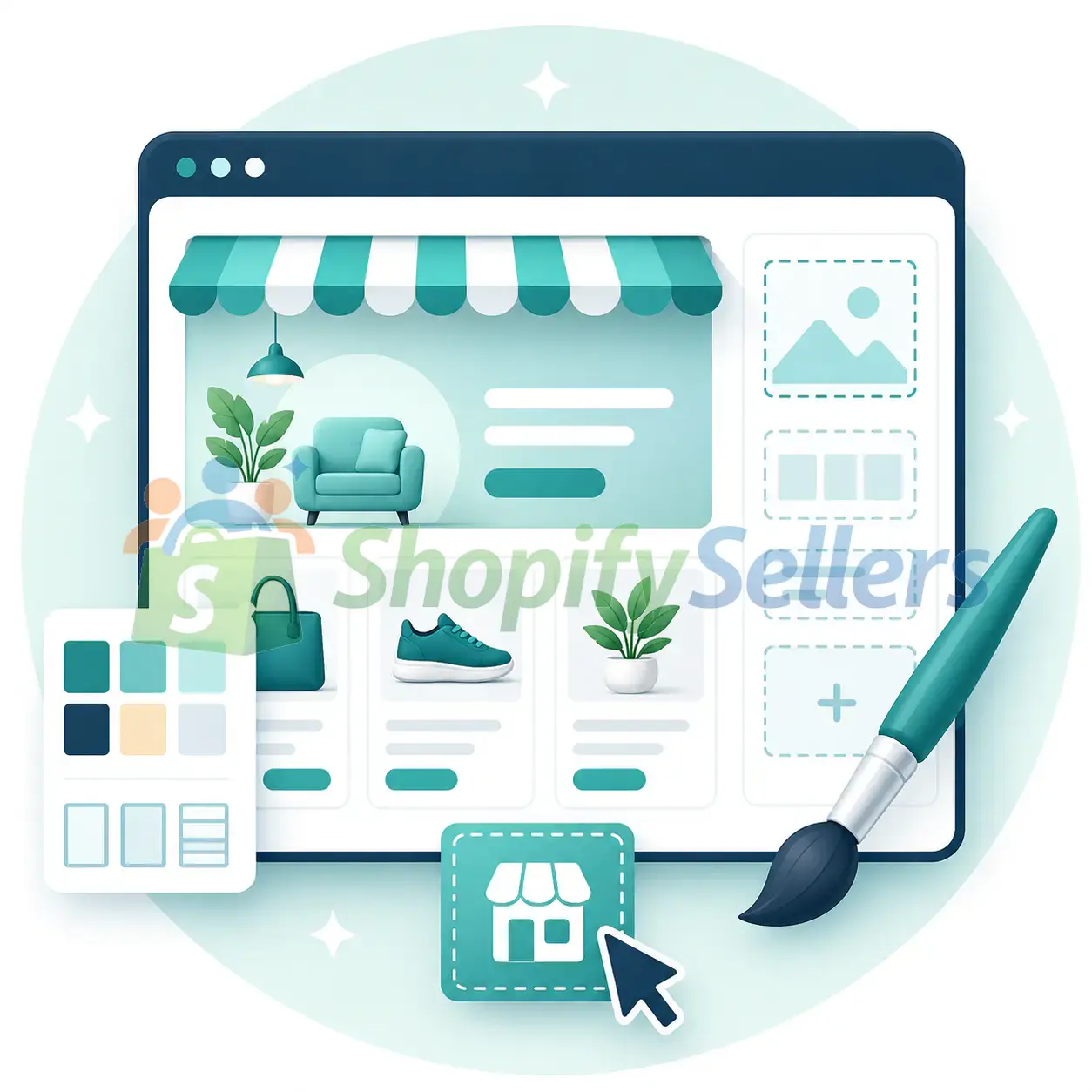 店铺装修-Shopifysellers